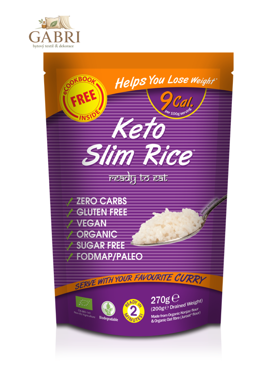 Slim Rice Konjaková rýže BIO v nálevu 270 g