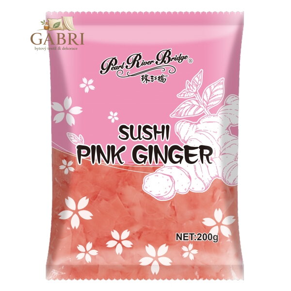 Krájený růžový zázvor Daruma 200g