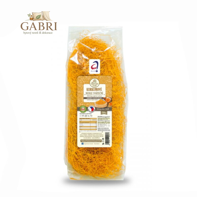 Kurkumové nudle sváteční 200g