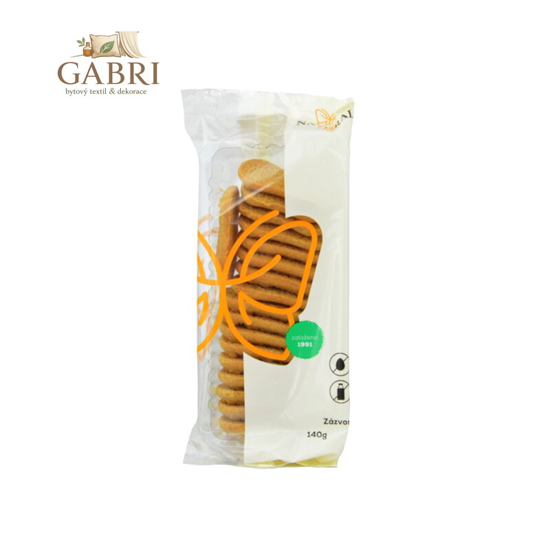 Sušenky Zázvorky celozrnné bez vajec a mléka - Natural 140g
