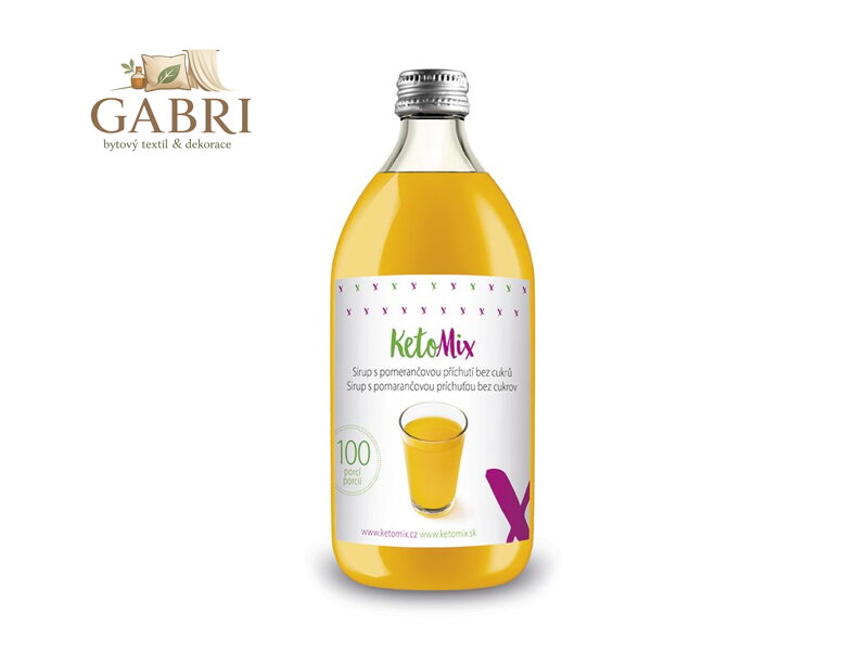 KetoMix Sirup s pomerančovou příchutí bez cukrů 500ml (100 porcí)