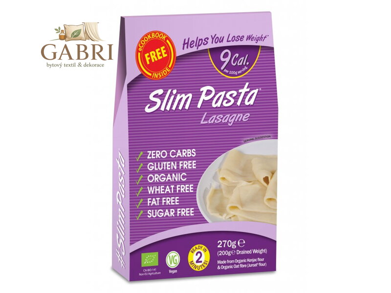 Slim Pasta Konjakové lasagne BIO v nálevu 270 g