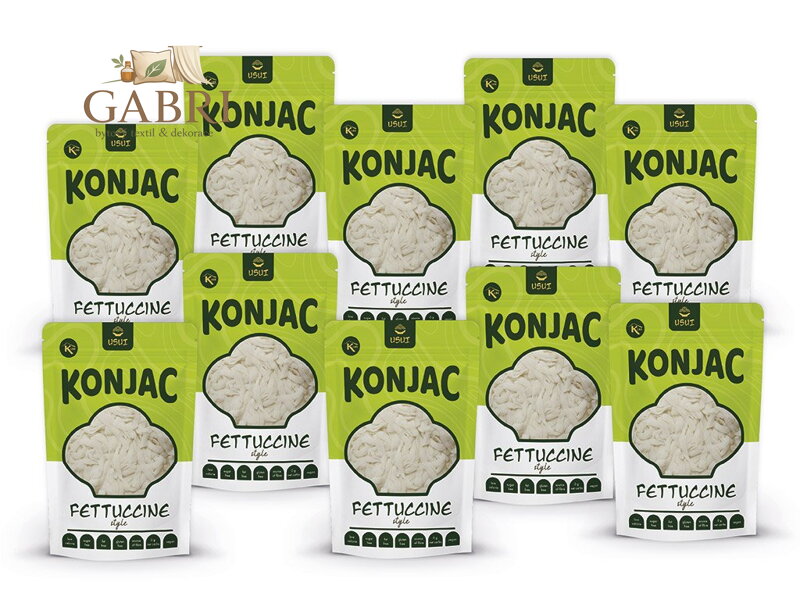 Usui konjakové fettuccine v nálevu 8+2 zdarma