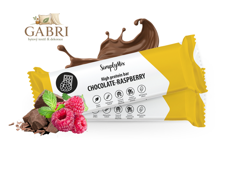 SimplyMix tyčinka čokoláda s malinou