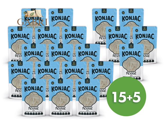 Usui konjakové penne v nálevu 15+5 zdarma