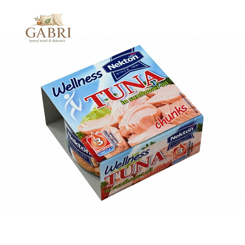 Tuňák ve slunečnicovém oleji kousky WELLNESS NEKTON EO 185g