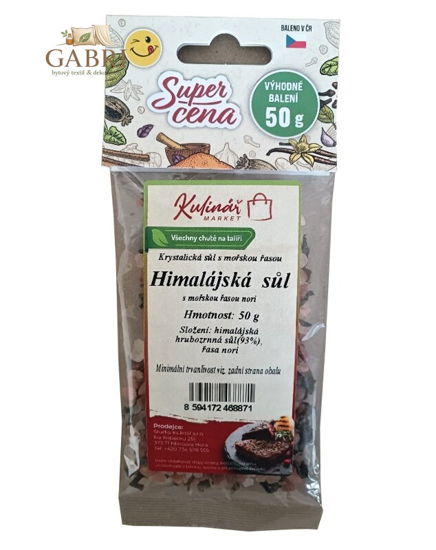 Sáček pro doplnění mlýnku - himalájská sůl 50g Kulinář