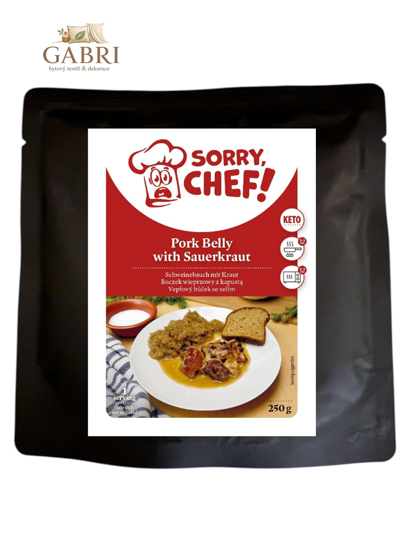Sorry Chef Hotové jídlo Bůček s bílým zelím KETO 250 g