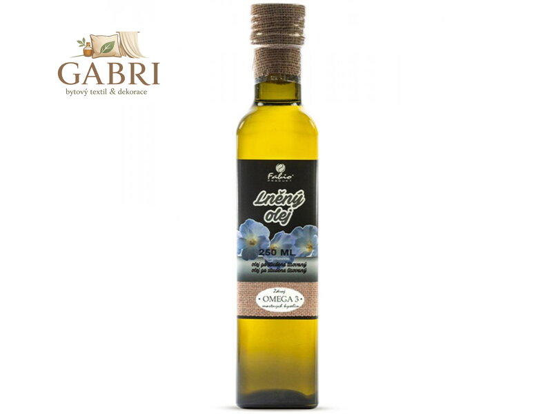 FABIO Lněný olej 250ml sklo