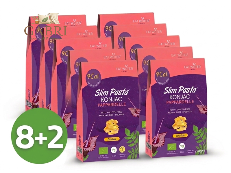Výhodný balíček konjakových pappardelí Slim Pasta v nálevu 8+2 zdarma
