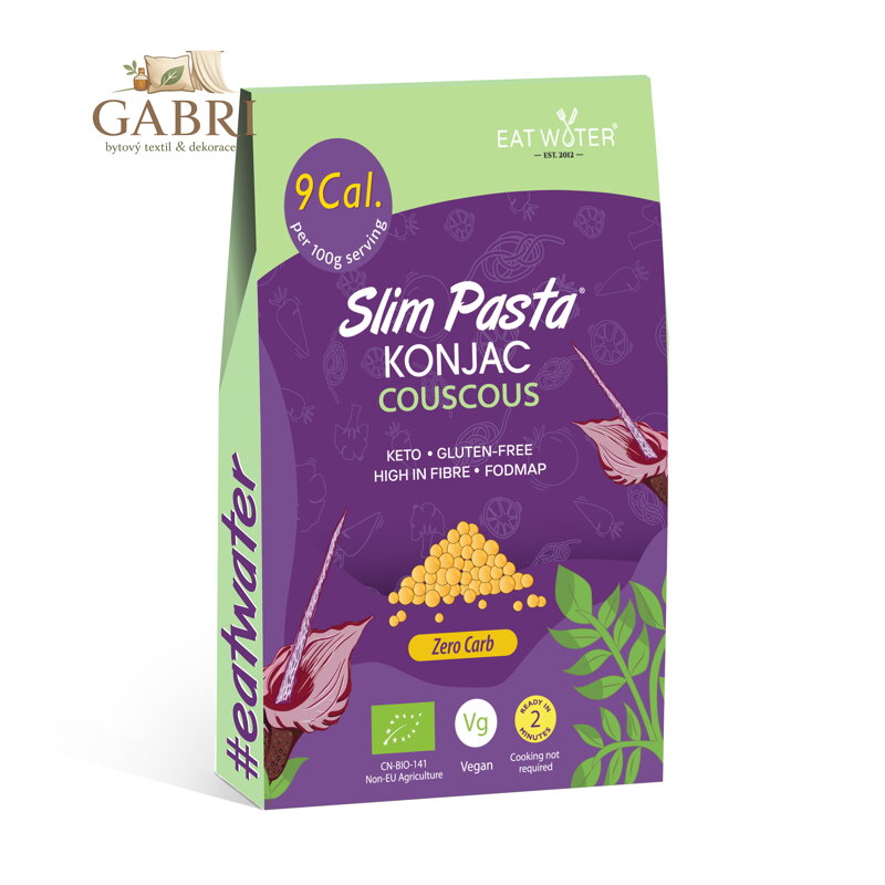 Konjakový kuskus BIO v nálevu 270 g (9 kcal, 0 g sacharidů)