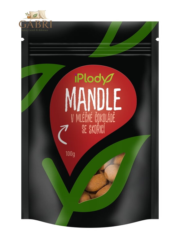 iPlody Mandle v mléčné čokoládě se skořicí 100g