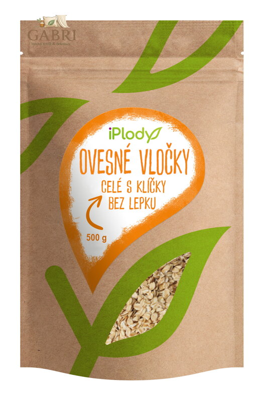 iPlody Ovesné vločky celé s klíčky bez lepku 500g