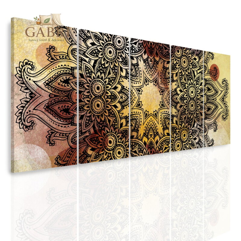 Vícedílný obraz - Fialová orchidej