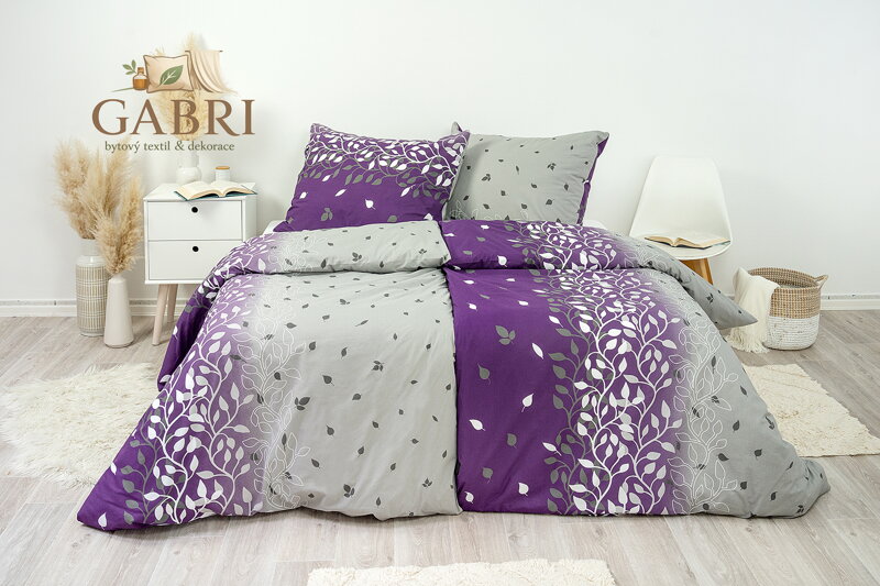 Ložní povlečení bavlněné Stanex Charlotte (LS180), 140 x 220 + 90 x 70, Zip