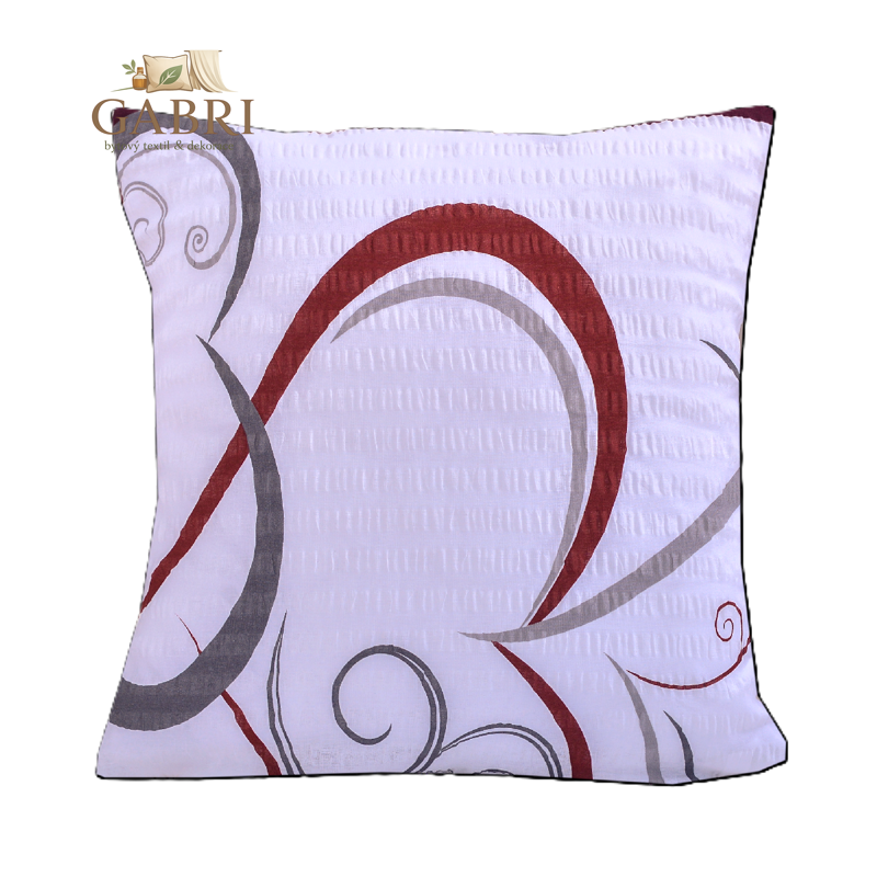 Povlak na polštář bavlněný Stanex srdce bordová (LS229), 40 x 40 cm, Knoflíkové