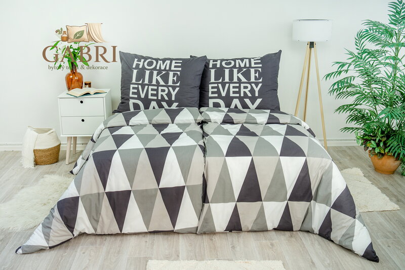 Ložní povlečení bavlněné Stanex Home (LS188), 140 x 220 + 90 x 70, Zip