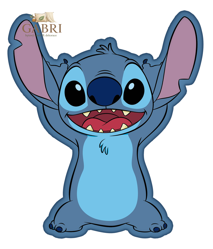 Polštářek tvarovaný Stitch a Lilo 01 - 35 x 30