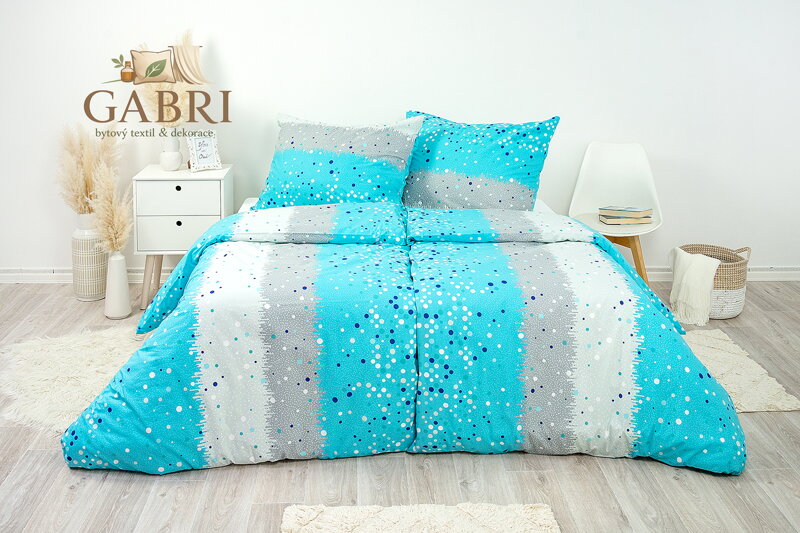 Ložní povlečení bavlněné Stanex San Francisko (LS181), 140 x 200 + 90 x 70, Knoflíkové