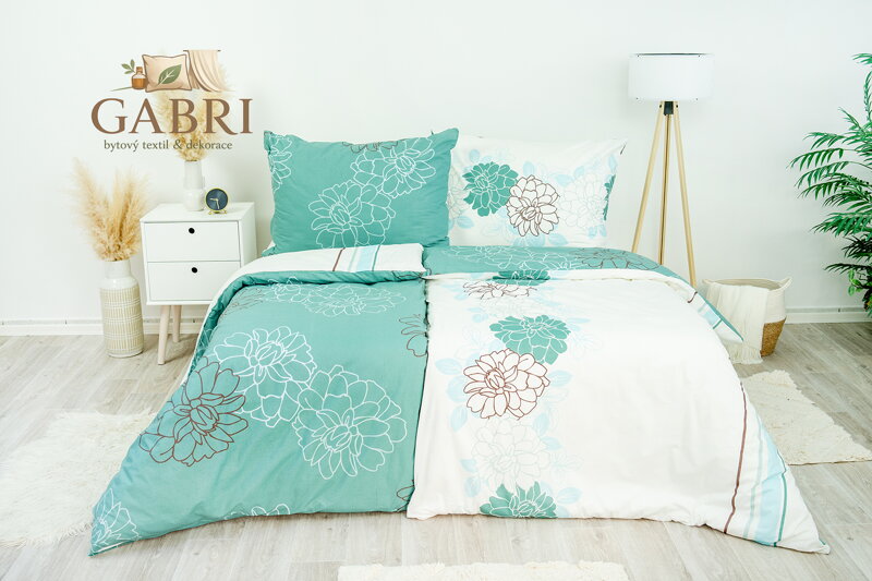 Ložní povlečení bavlněné Stanex Nicole (LS257), 140 x 200 + 90 x 70, Zip