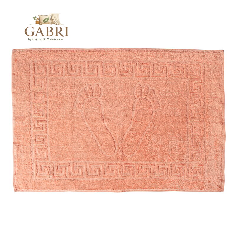 Froté koupelnová předložka Stanex - MEXICO 50 x 70 BROSKVOVÁ