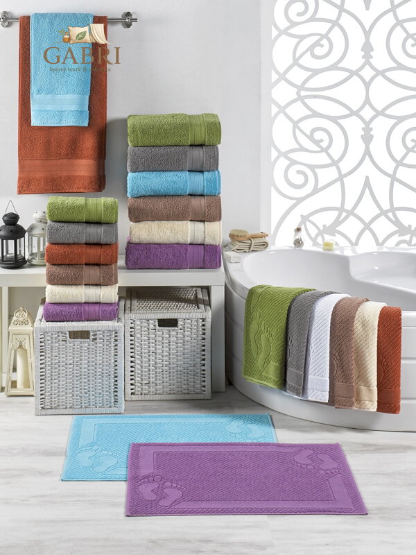 Froté koupelnová předložka Stanex - MEXICO 50 x 70 VANILKOVÁ