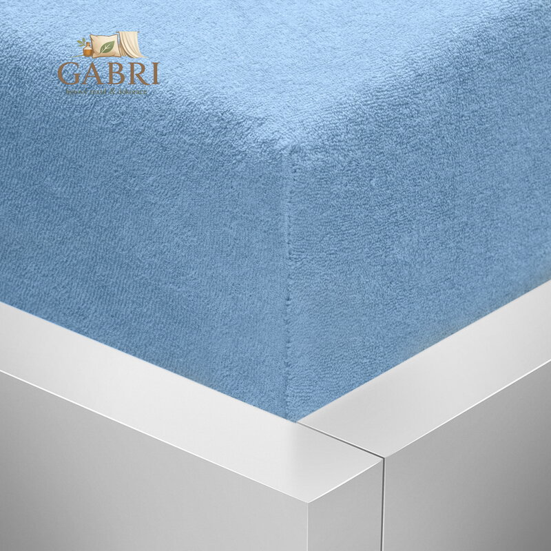 Froté napínací prostěradlo Stanex - světle modré, 180 x 200