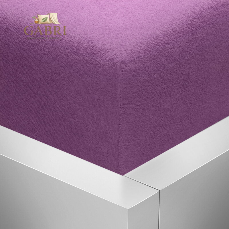 Froté napínací prostěradlo Stanex - fialové, 90 x 200