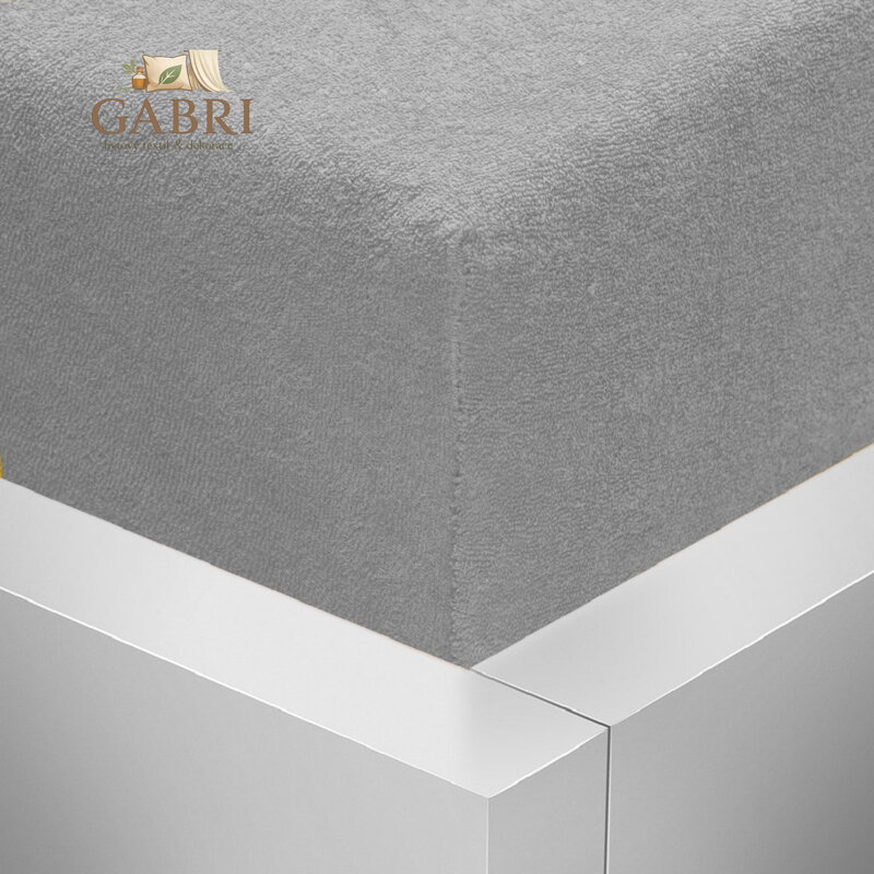 Froté napínací prostěradlo Stanex - světle šedé, 180 x 200