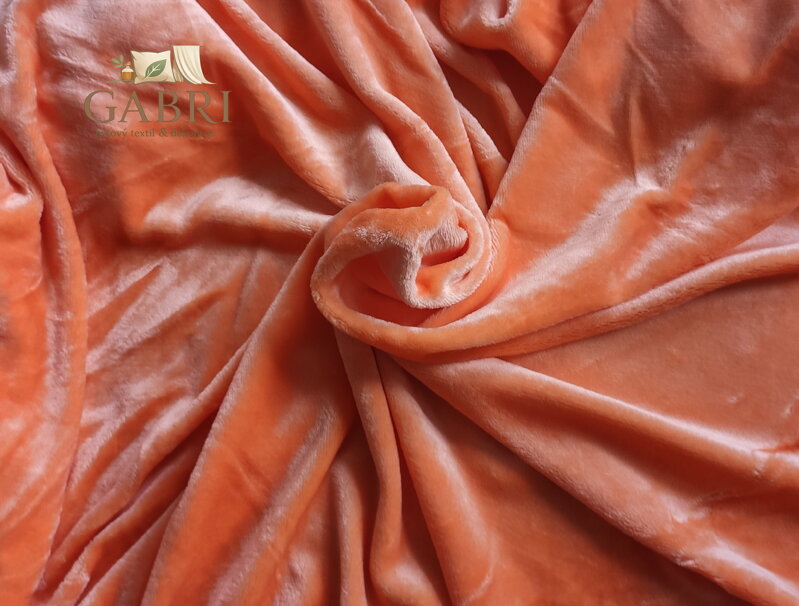 Mikroflanel napínací prostěradlo - lososové, 90 x 200