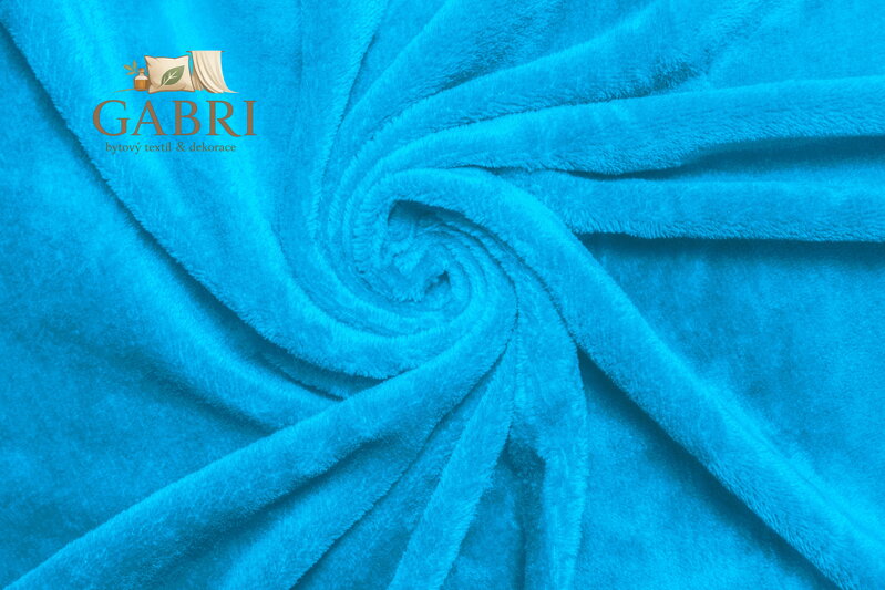 Mikroflanel napínací prostěradlo - tyrkysová, 90 x 200