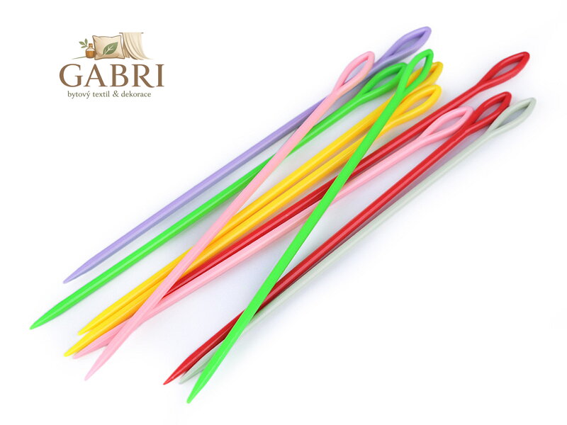 Plastové jehly délka 15 cm tupé