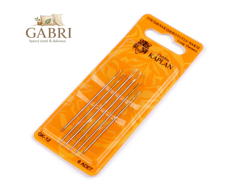 Dlouhé látací jehly, zlatá ucha