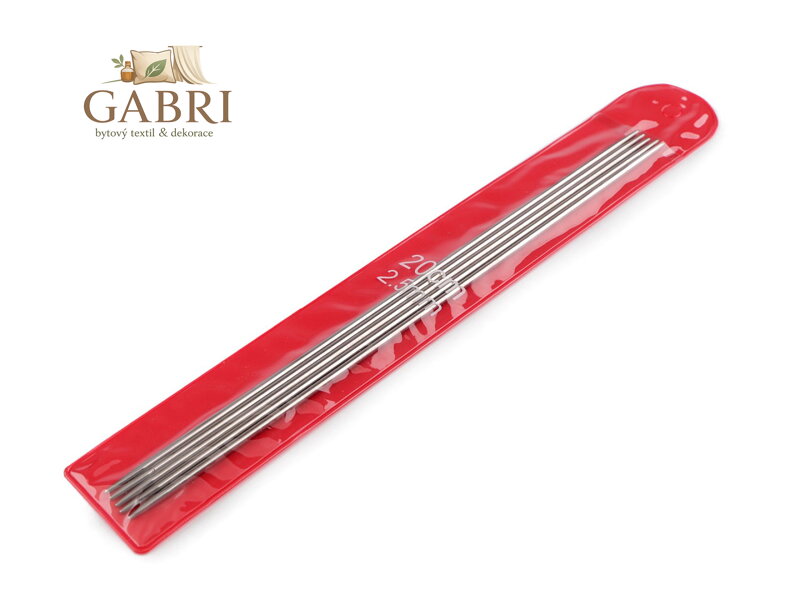 Ponožkové jehlice nerezové č. 2; 2,5; 3; 3,5; 4; 4,5; 5