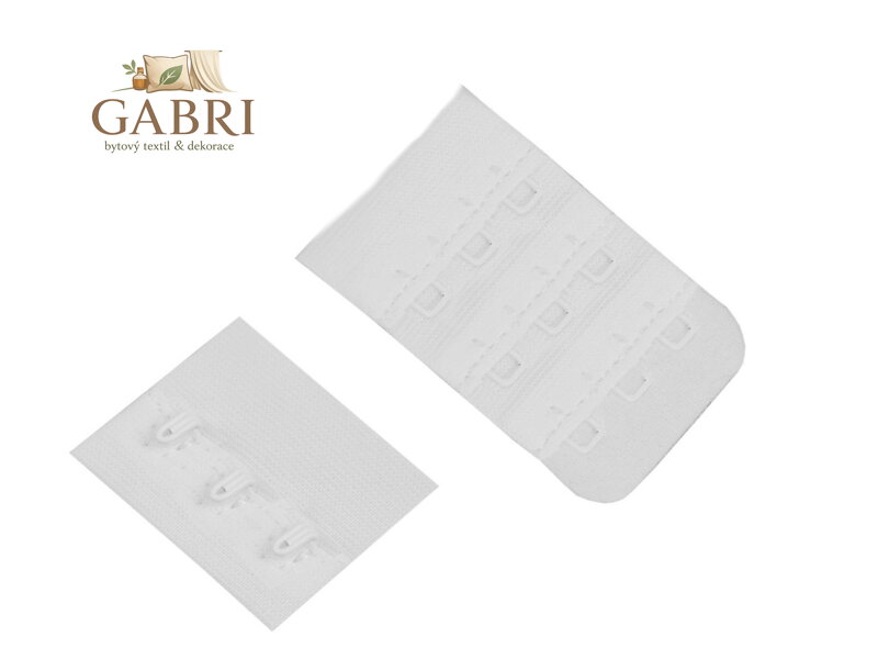 Zapínání na podprsenky šíře 40 mm trojřadé