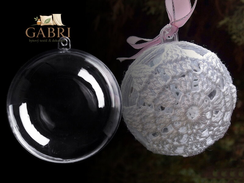 Plastová koule Ø8,5 cm dvoudílná