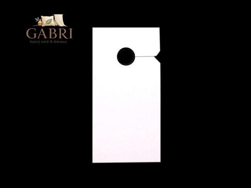 Závěsky na zipy 30x60 mm papírové