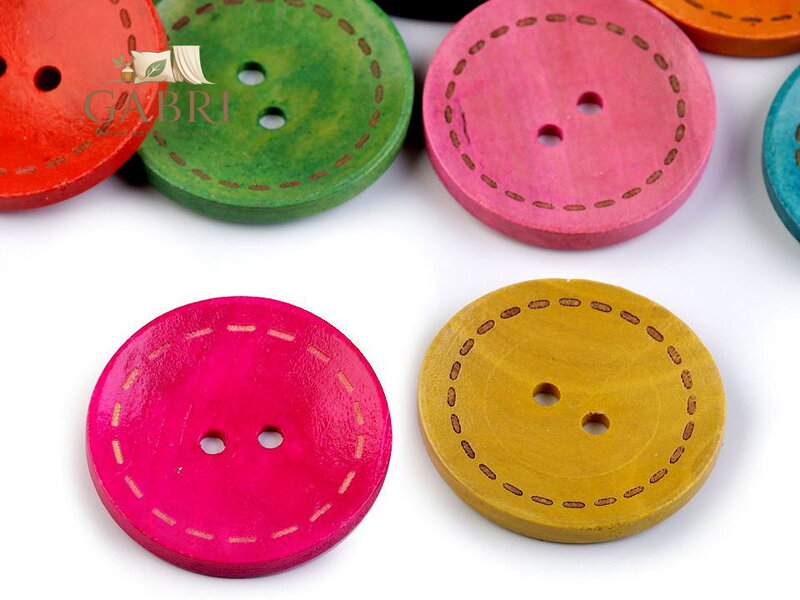 Dřevěný dekorační knoflík