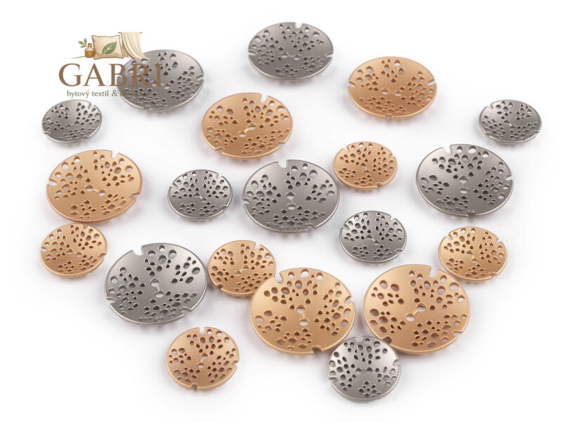 Kovový knoflík designový velikost 32", 48"