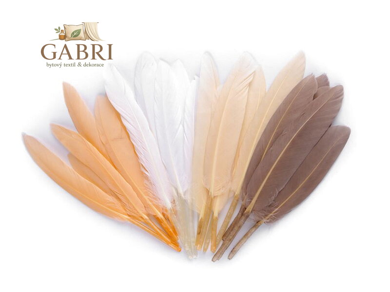 Kachní peří délka  9-14 cm