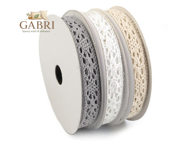 Bavlněná krajka mix šíře 13 mm