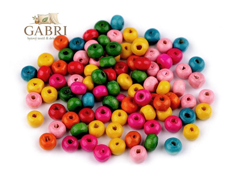 Dřevěné korálky Ø6 mm