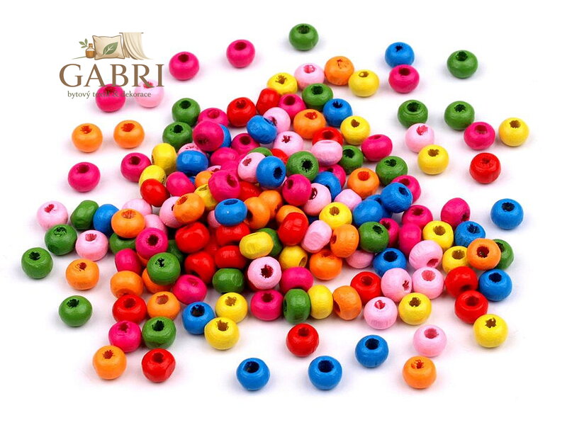 Dřevěné korálky Ø5 mm