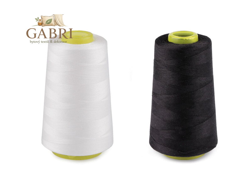 Polyesterové nitě pro overlocky i klasické šití návin 3000 yards PES 40S/2