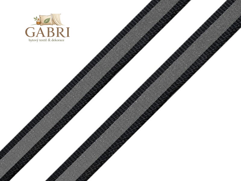 Reflexní páska šíře 10 mm na tkanině