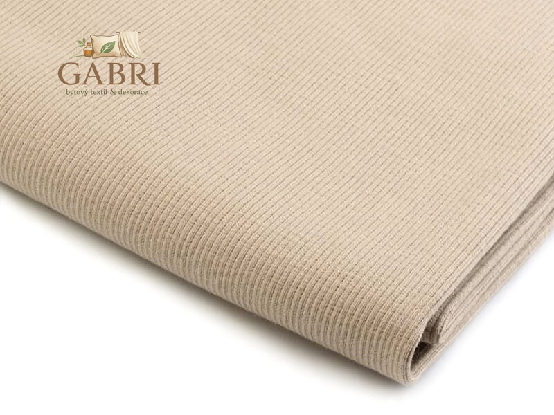 Úplet bavlněný elastický žebrovaný - tunel