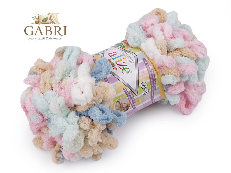 Pletací příze Alize Puffy color 100 g