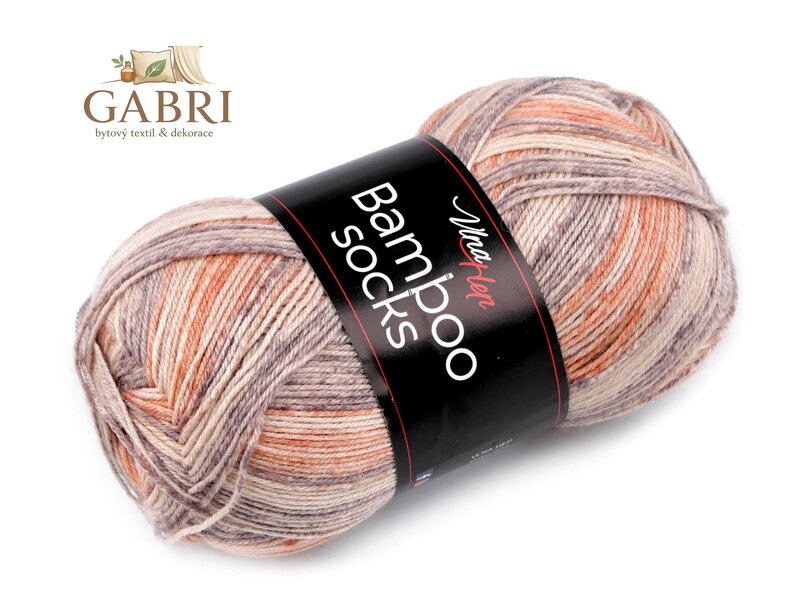 Pletací příze Bamboo Socks / ponožkovka 100 g