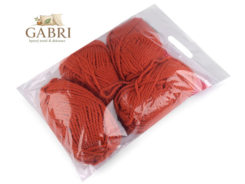 Zbytková příze silnější akryl / bez výběru barev 400 g