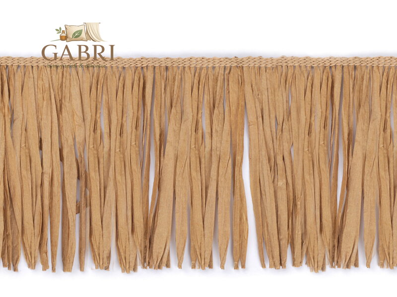 Třásně rafie přírodní šíře 12 cm